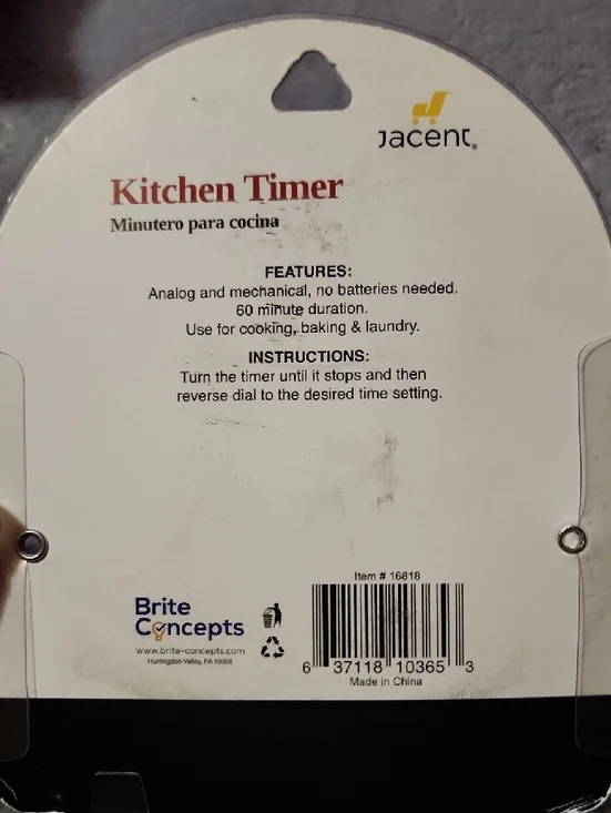 Red Ladybug 60-Minute Kitchen Timer - Picture 2 of 2